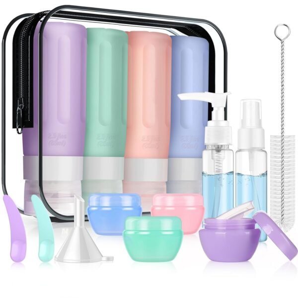 16 Pcs Silicone Bottles Set, Leak-Proof Design, Tr... - Image 2
