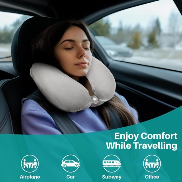 Neck Pillow Airplane - Memory Foam Travel Pillow f... - Image 6