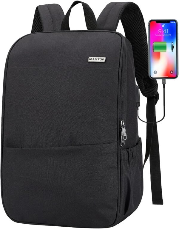 MAXTOP Deep Storage Laptop Backpack with USB Charg... - Image 2