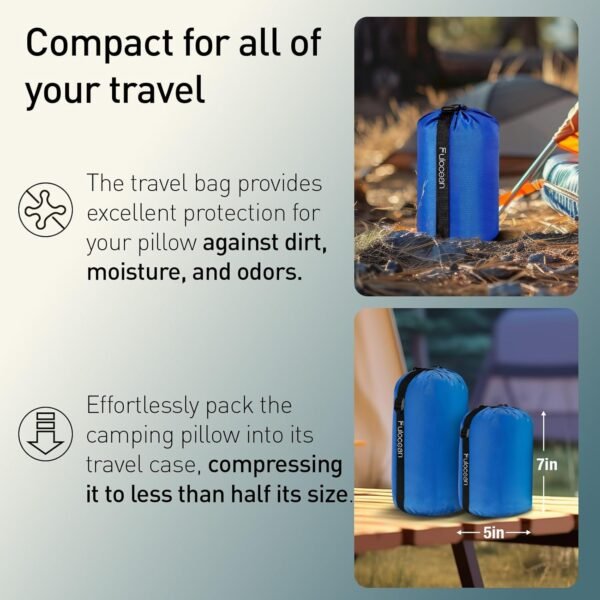 Travel & Camping Cooling Memory Foam Pillow for Ba... - Image 7