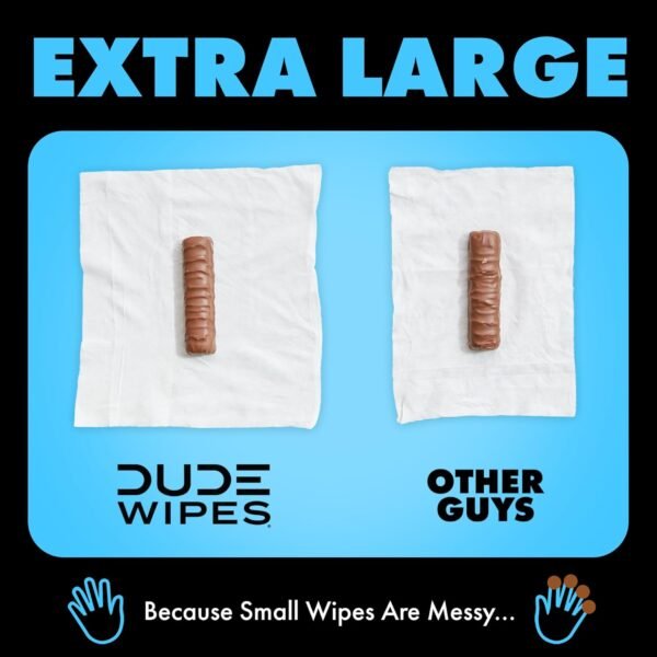 DUDE Wipes - Flushable Wipes - 3 Pack, 144 Wipes -... - Image 7