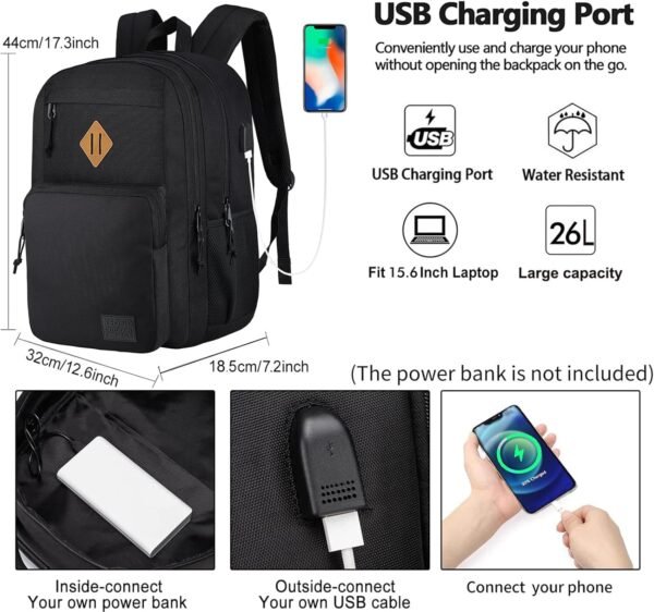 KEOFID Travel backpack for Men and Women, Anti The... - Image 3