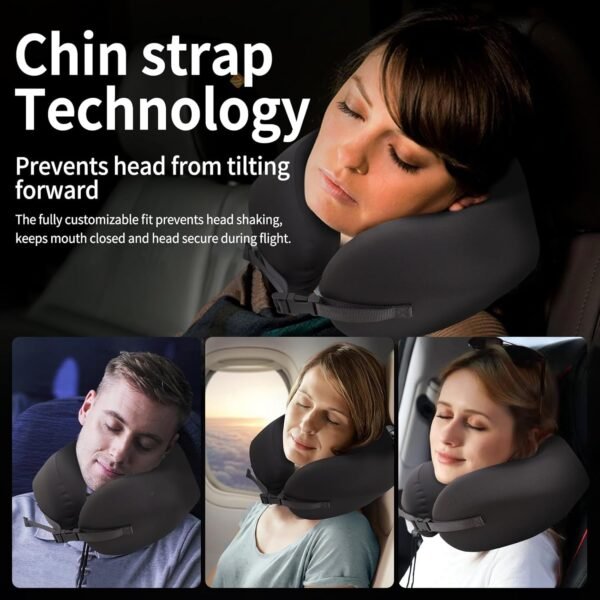 Travel Neck Pillows for Airplanes, Compact Memory ... - Image 6