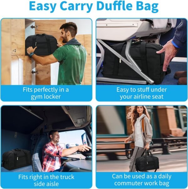 Small Gym Bag 14 inch lightweight Carry On Mini Du... - Image 3