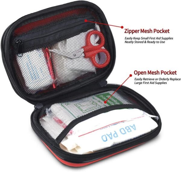 I GO 85 Pieces Hard Shell Mini Compact First Aid K... - Image 4
