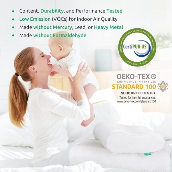 UTTU Cervical Pillow for Neck Strain Relief, Memor... - Image 8