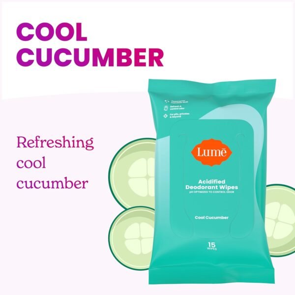 Lume Acidified Deodorant Wipes - 24 Hour Odor Cont... - Image 4