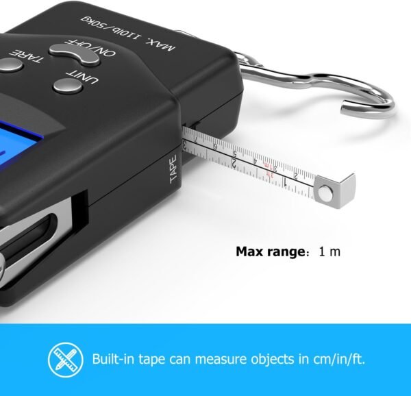 Dr.meter Fish Scale Luggage Scale - PS01 110lb/50k... - Image 4