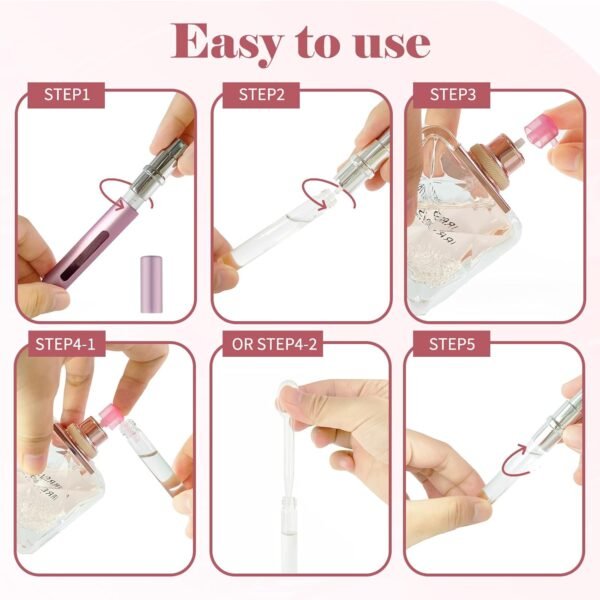 4pcs Mini Perfume Travel Bottle, Perfume Atomiser ... - Image 5