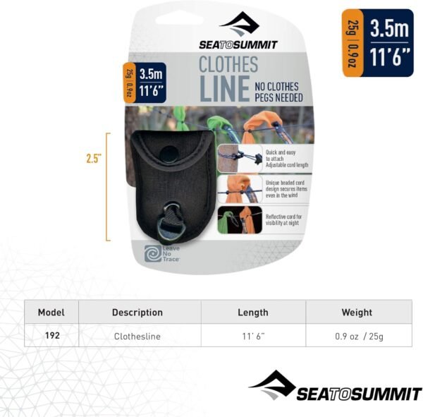 Sea to Summit Lite Line Camping and Travel Clothes... - Image 4