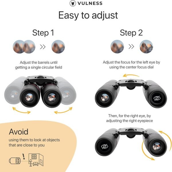 Binoculars for Adults | Compact Small Mini Travel ... - Image 5