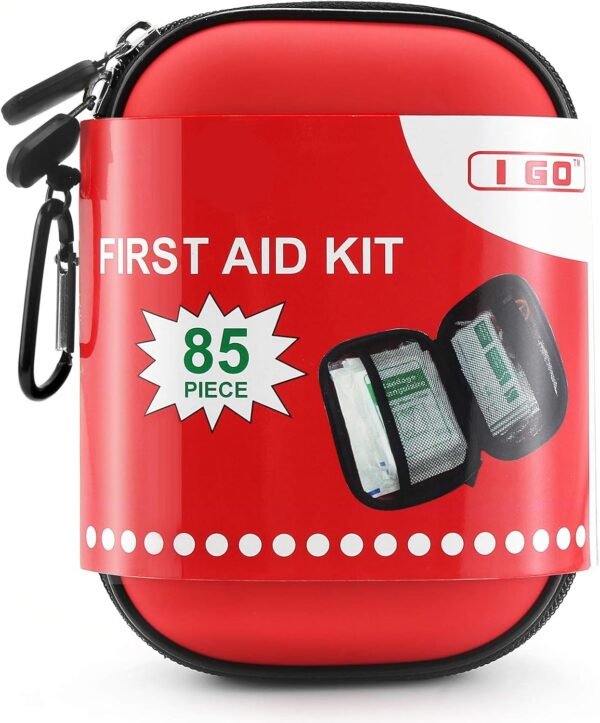 I GO 85 Pieces Hard Shell Mini Compact First Aid K... - Image 2