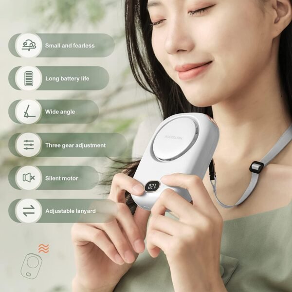 Portable Neck Fan, Mini Small Personal Handheld Fa... - Image 3