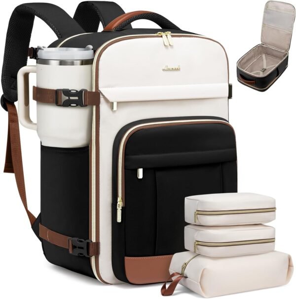 LOVEVOOK 40L Travel Backpack for Women & Men - 17.... - Image 2