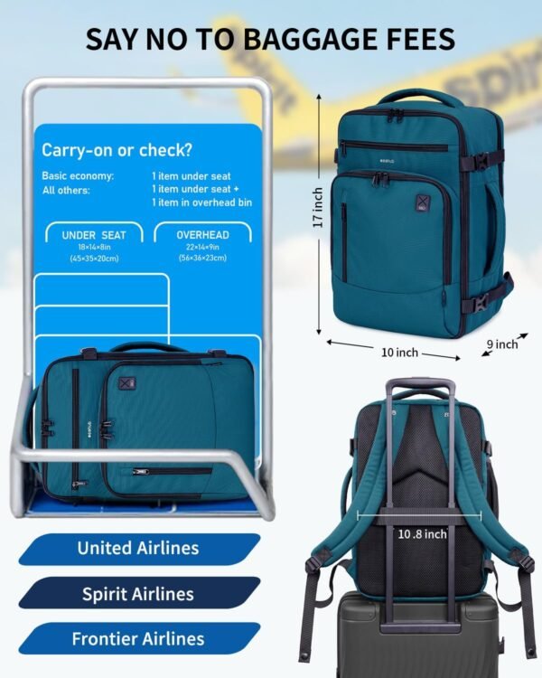 ECOHUB 17" Small Travel Backpack, United Airlines ... - Image 3