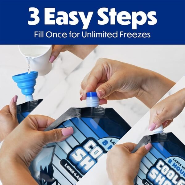 Cooler Shock Reusable Ice Packs for Cooler - Long ... - Image 6
