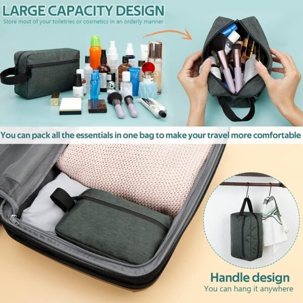FUNSEED Travel Toiletry Bag for Women and Men, Wat... - Image 4