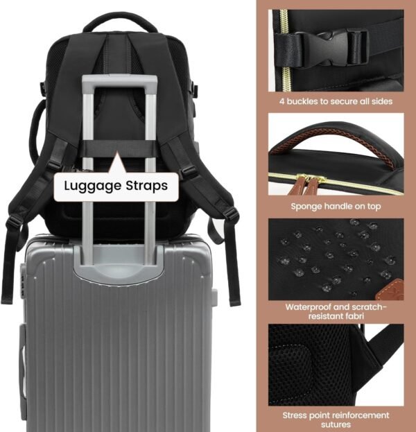LOVEVOOK Travel Backpack for Women, 40L Carry On B... - Image 9