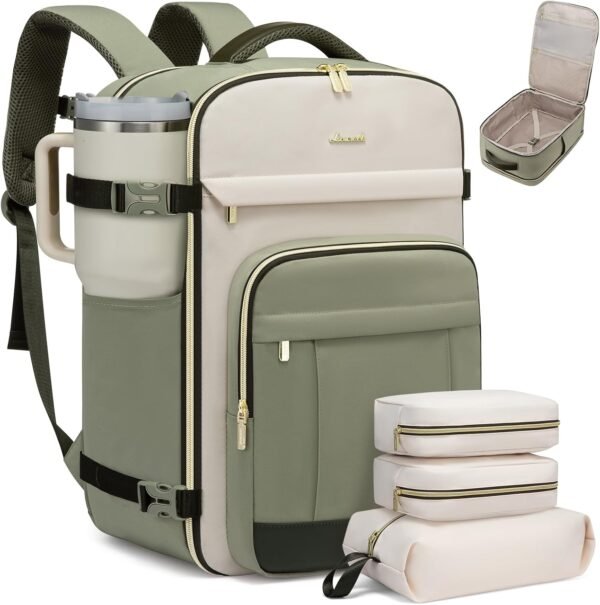 LOVEVOOK 40L Travel Backpack for Women & Men - 17.... - Image 2