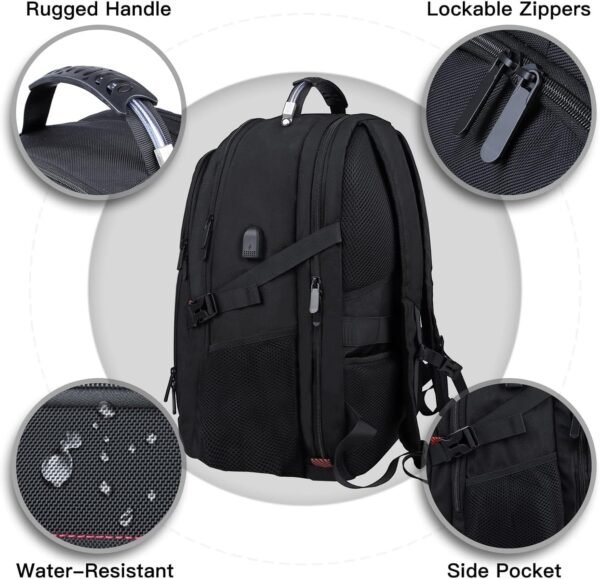 Extra Large Travel Laptop Backpack, 17.3 Inch Carr... - Image 4