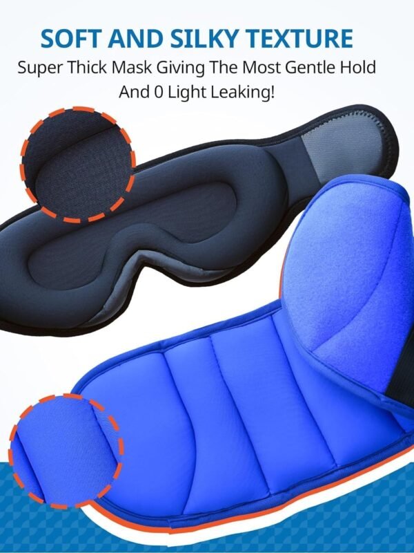 Travel Pillows for Airplanes, Neck Pillow with Eye... - Image 6