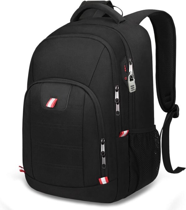 Della Gao Travel Laptop Backpack, Black Backpack f... - Image 2