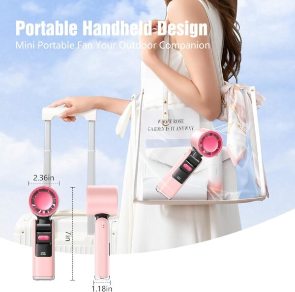 Portable Handheld Turbo Fan, Portable Mini Fan 600... - Image 6