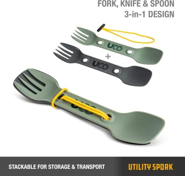 UCO Utility Spork 3-in-1 Combo Spoon-Fork-Knife Ut... - Image 4
