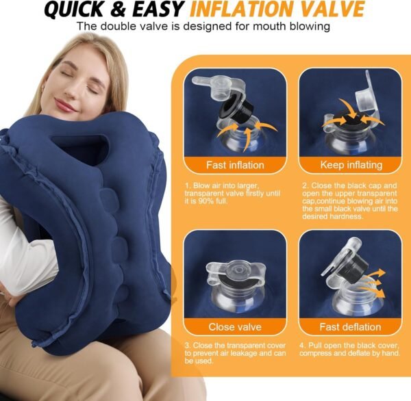 Inflatable Travel Pillow,Multifunction Travel Neck... - Image 6