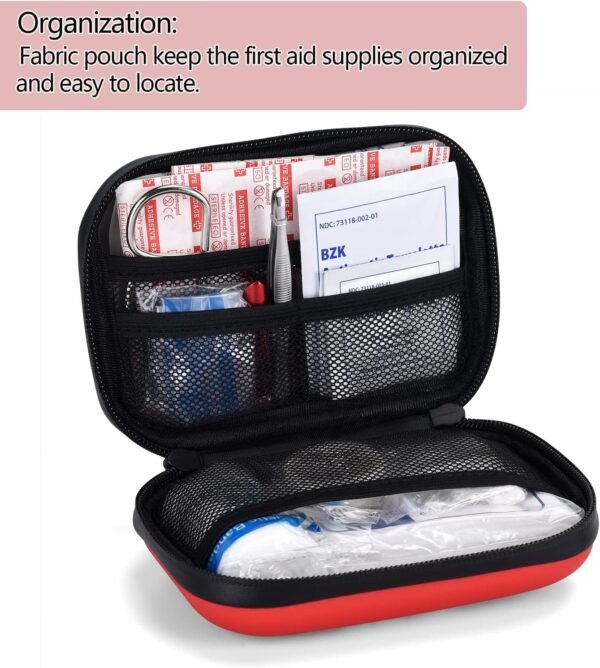 Mini First Aid Kit -Small Waterproof Hard Shell Me... - Image 5