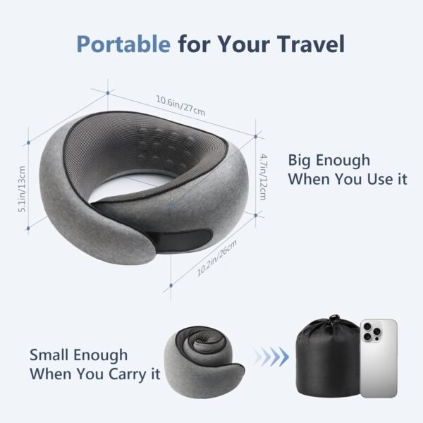 Advanced Memory Foam Neck Travel Pillow, Neck Pill... - Image 5