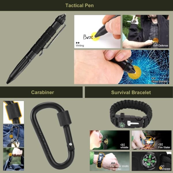 XUANLAN Emergency Survival Kit, Outdoor Survival G... - Image 6