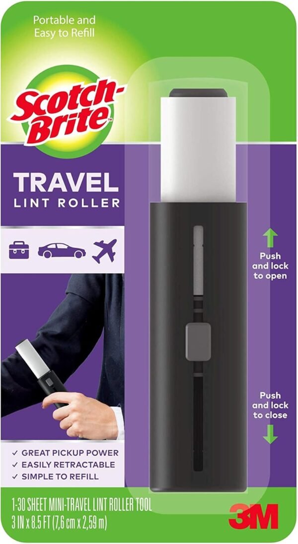 Scotch-Brite Mini Travel Lint Roller, Works Great ... - Image 2