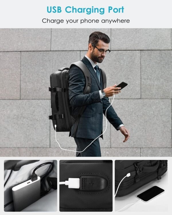 HOMIEE 40L Travel Backpack TSA Approved Personal I... - Image 8