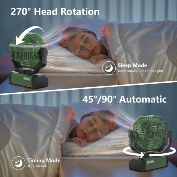 Portable Fan 24000mAh Battery Powered with Remote ... - Image 6