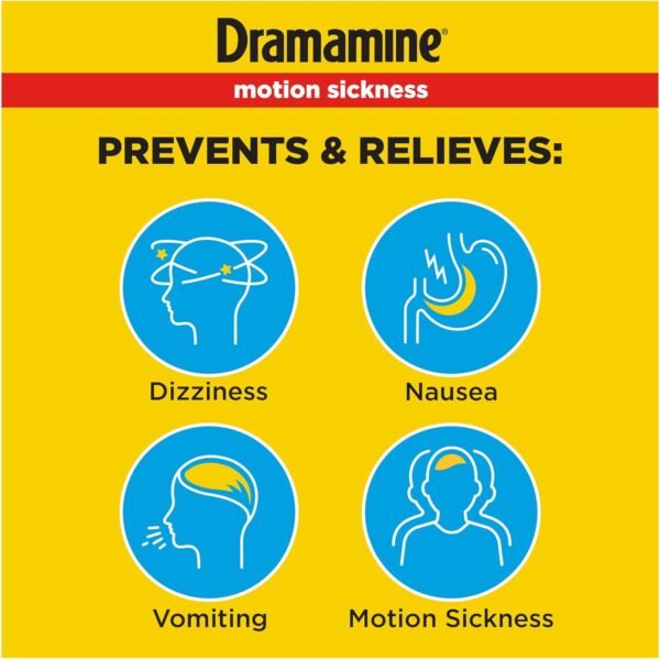 Dramamine Original, Motion Sickness Relief, Travel... - Image 3