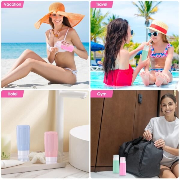 16 Pcs Silicone Bottles Set, Leak-Proof Design, Tr... - Image 8