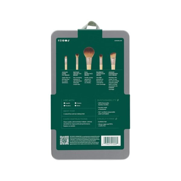 EcoTools Makeup Brush Set for Eyeshadow, Foundatio... - Image 11