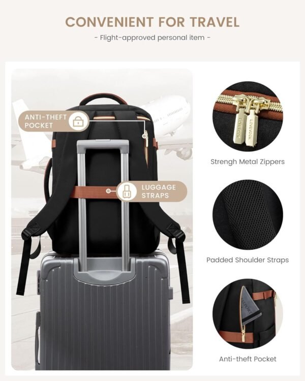 LOVEVOOK 40L Travel Backpack for Women, TSA Approv... - Image 9