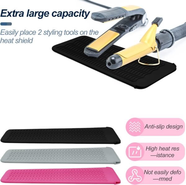 1Pack Silicone Heat Resistant Mat Pouch for Hair S... - Image 6