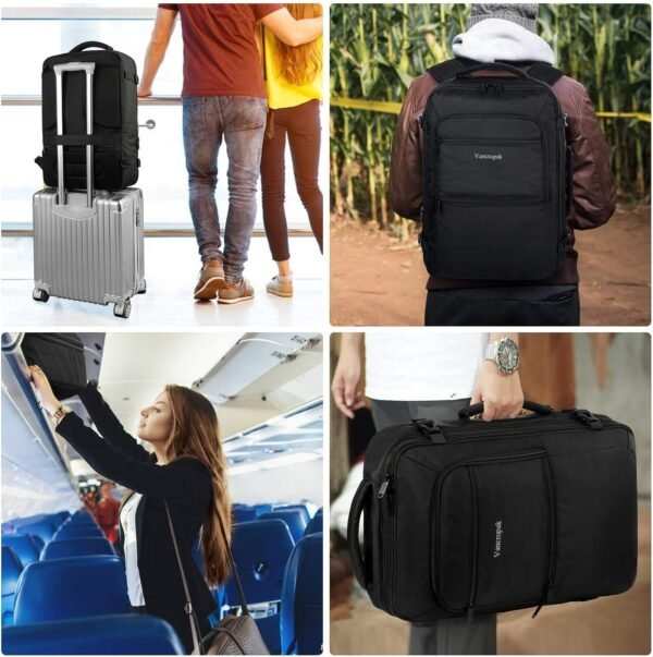 Vancropak Carry On Backpack, 40L Expandable Extra ... - Image 6