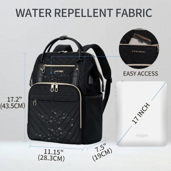 KROSER Laptop Backpack 17" Stylish Backpack Water ... - Image 3
