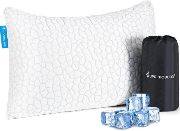Cooling Bed Pillows for Sleeping 1 Pack Small Shre... - Image 2