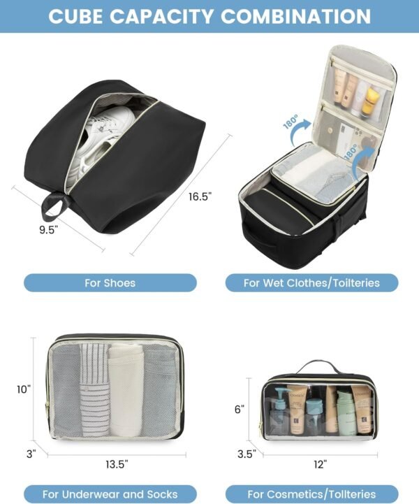 LOVEVOOK Carry On Travel Backpack for Women, 40L P... - Image 5
