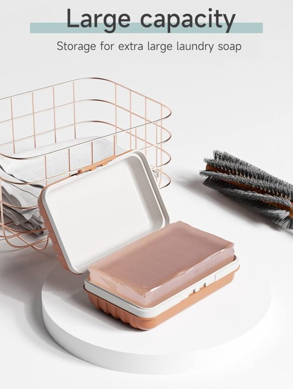 Travel Soap Holder with Lid - Draining Soap Box fo... - Image 4