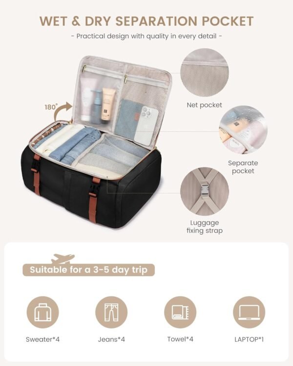 LOVEVOOK 40L Travel Backpack for Women, TSA Approv... - Image 7