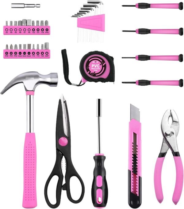 DOWELL 40 Piece Home Tool Set Pink, General Househ... - Image 3