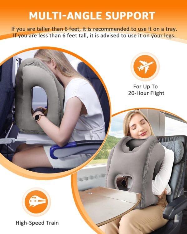 Sunany Travel Pillow, Inflatable Neck Pillow Used ... - Image 5