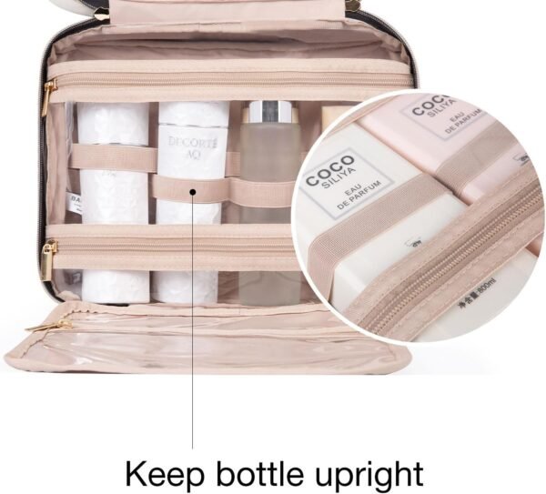 BAGSMART Toiletry Bag Travel Bag with Hanging Hook... - Image 4