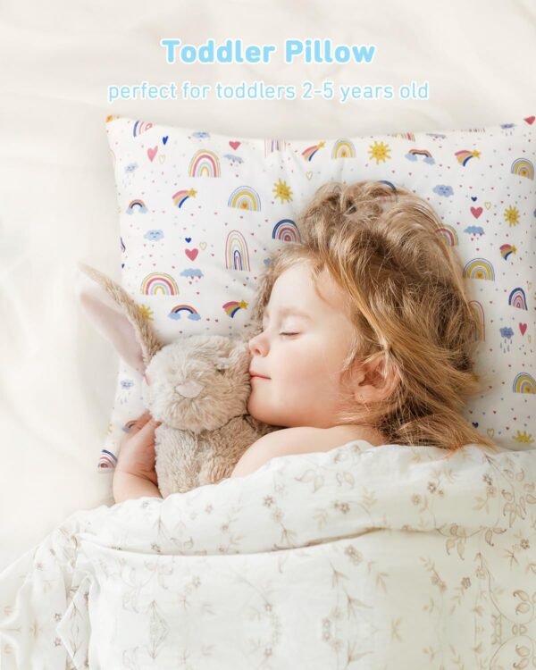 Babebay Toddler Pillow,13X18 Soft Toddler Pillows ... - Image 3